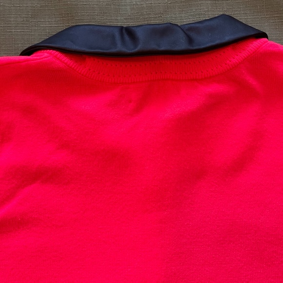 Milly Minis Faux Leather Collar Cardigan 12  (Big Girls) in Neon Melon - Picture 4 of 6